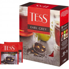 Чай Tess Earl Grey черный с цедрой лайма и ароматом бергамота 100 пак