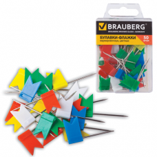 Флажки силовые BRAUBERG цветные, 50 шт